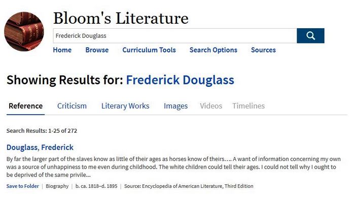 Bloom's Literature Database