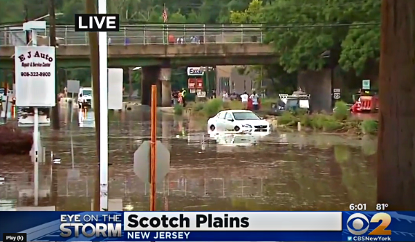 CBS News Footage of Hurricane Ida Flooding